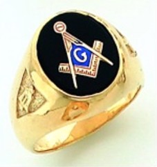 Gold Plated Blue Lodge Masonic Ring #3